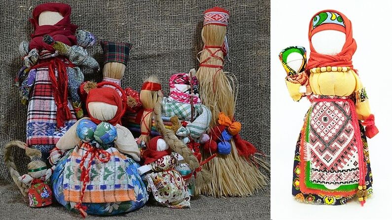 amulets in the form of a burlap doll