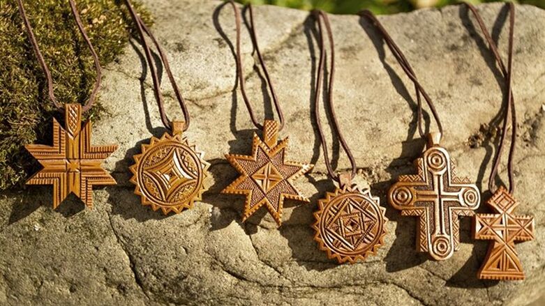 wooden amulets and talismans