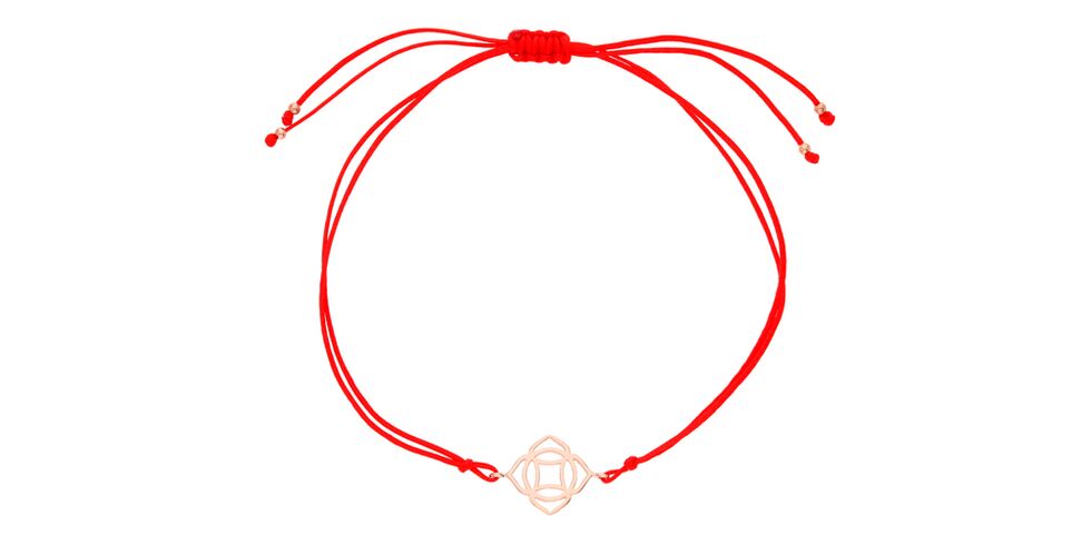 amulet with red thread for good luck