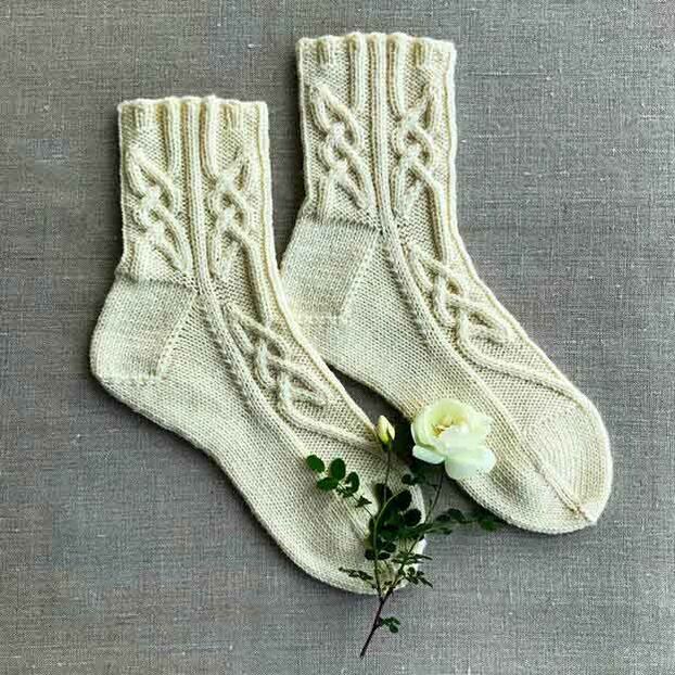 Self-knitted socks attract luck and money