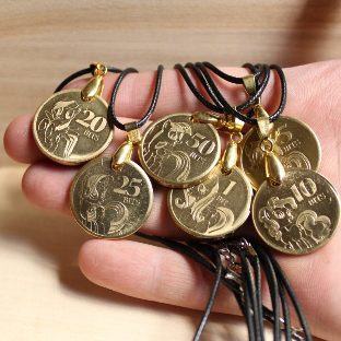 Pendants out of coins
